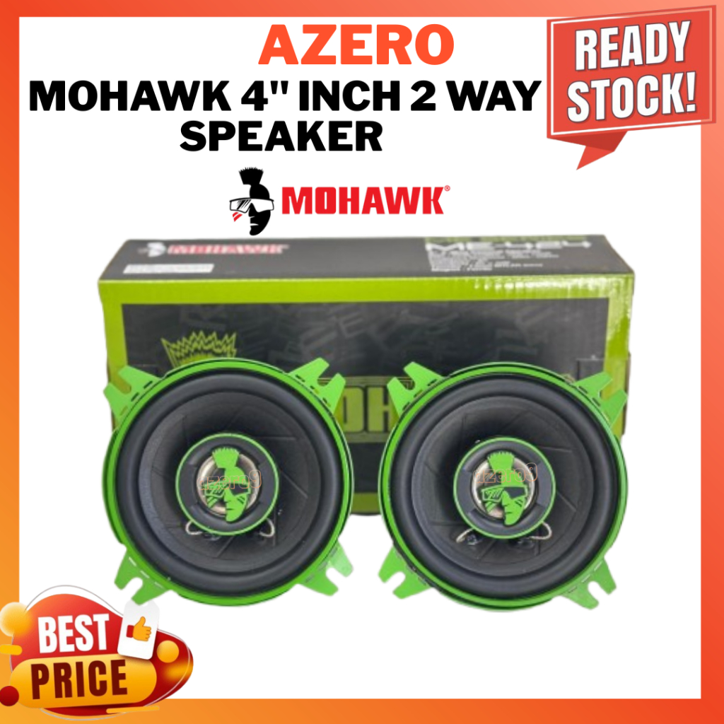 Mohawk 4" นิ้ว 2 Way Coaxial Speaker Performance Mohawk Green Series(ME-424)