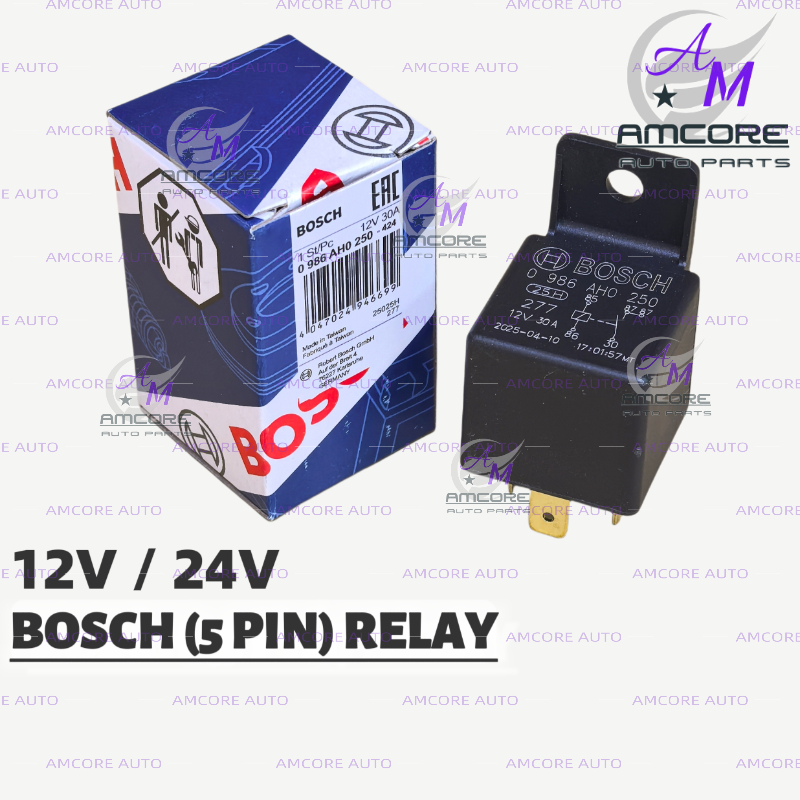 *BOSCH* 5 PIN RELAY / POWER RELAY (12V) (24V)
