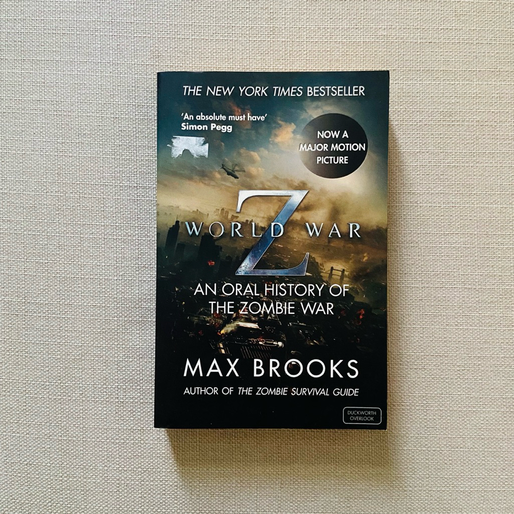 World War Z Max Brooks หนังสือแฟนตาซีสยองขวัญมือสอง