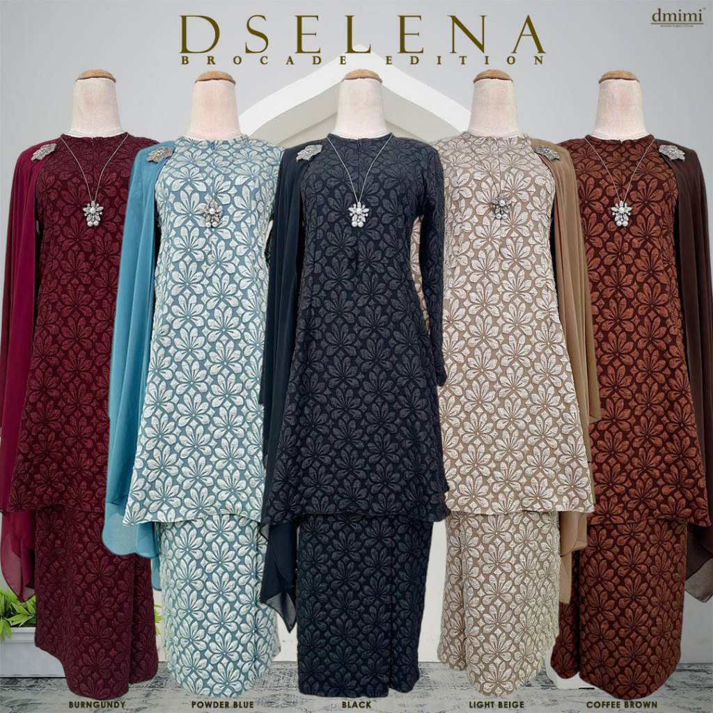 DMIMI เสื้อผ้าพิมพ์ Pahang Labuh DSELENA พิมพ์ Pahang Labuh