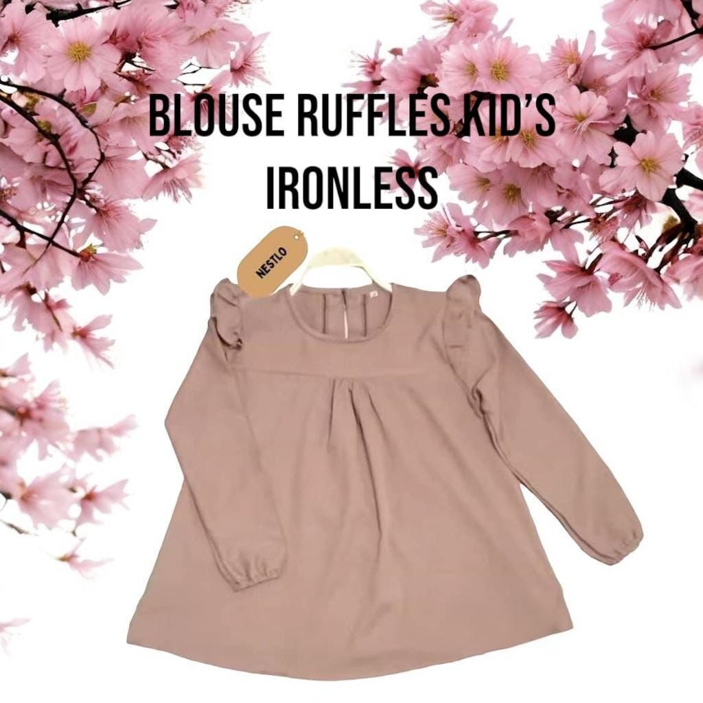 เสื้อเด็ก Ruffles ironless 2years-12years Super Comeal