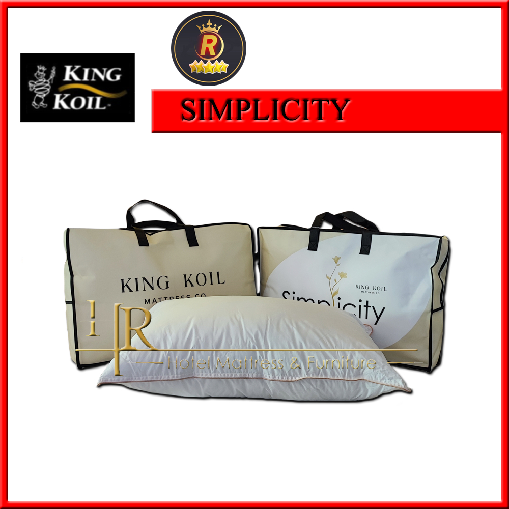 Kingkoil Simplicity Microfibre Pillow HR Home Delivery