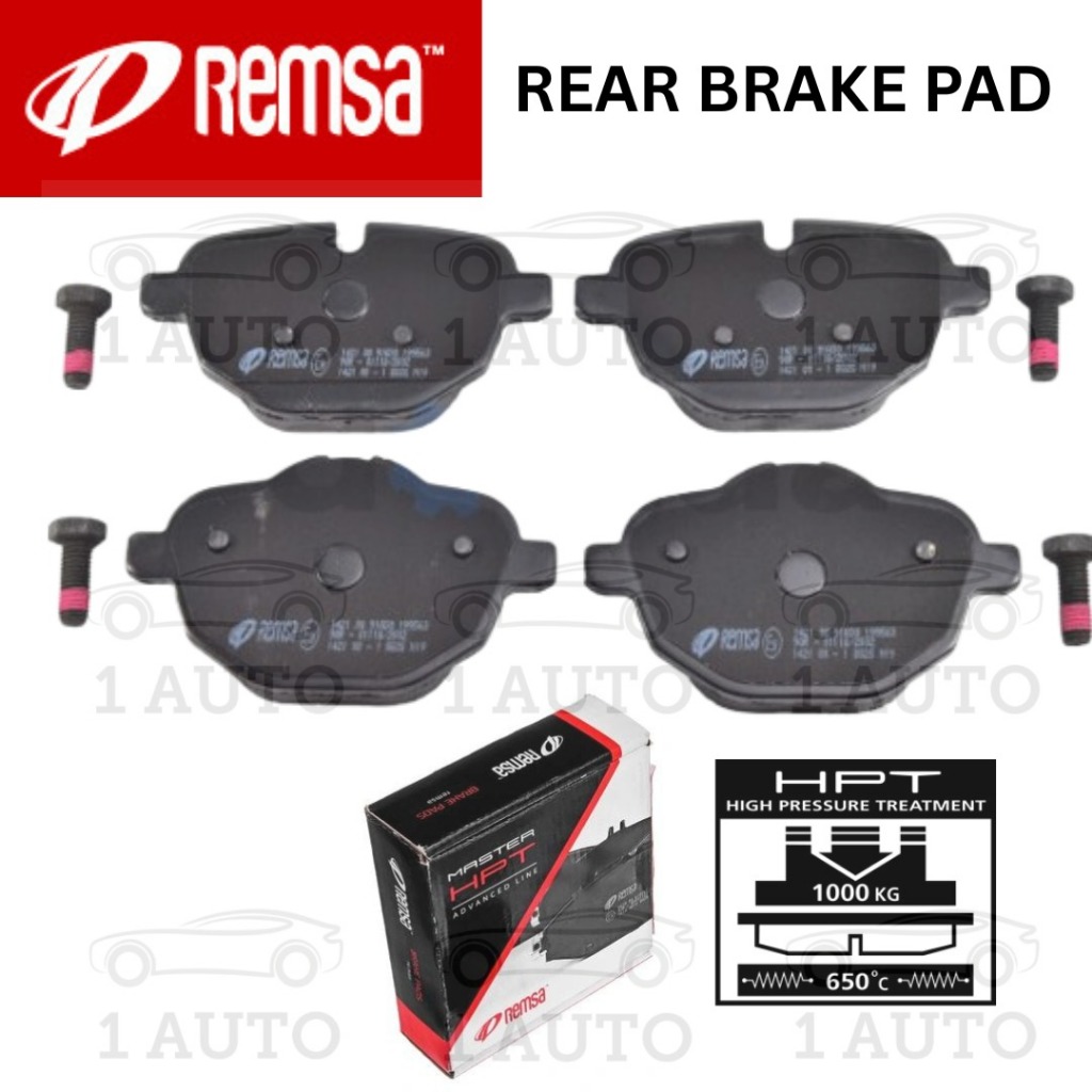 REMSA SPAIN MASTER HPT REAR BELAKANG BRAKE PAD BMW X3 F25 X4 F26 20iX 20dX 28iX Z4 E89 35i X3 G01 30