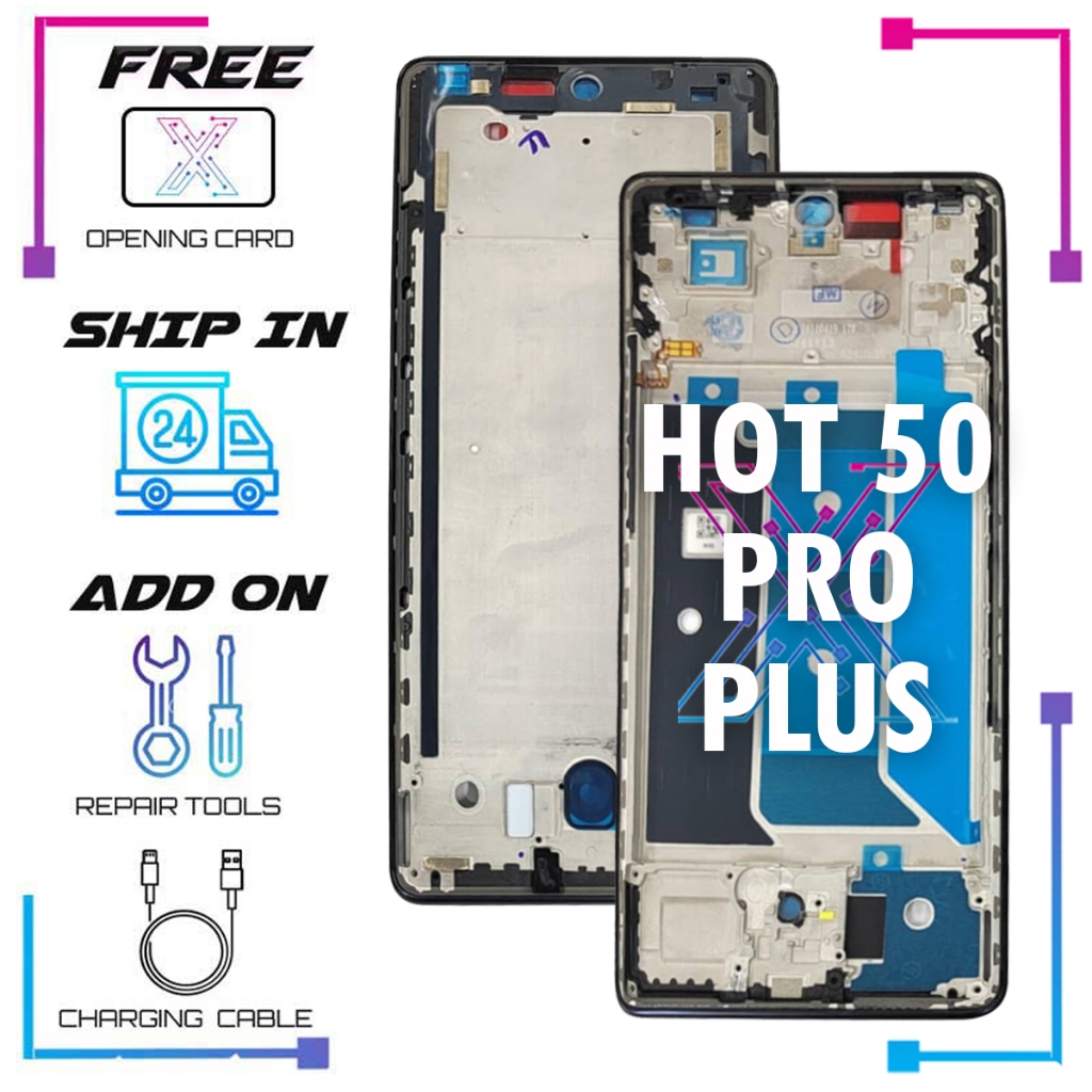 สําหรับ INFI HOT 50 PRO PLUS - X6880 แผงประตูด้านหน้ากรอบกลาง