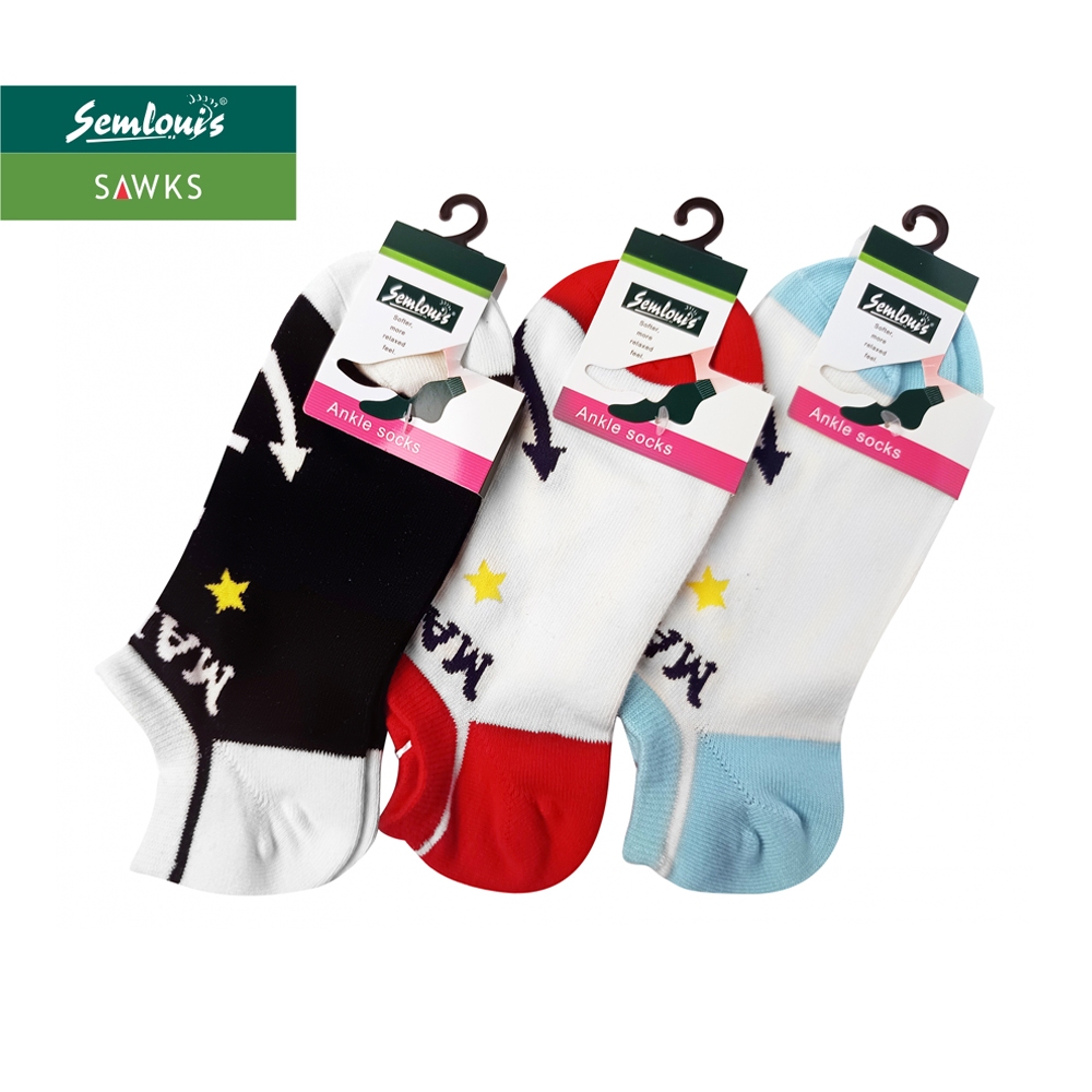 ANKLE LADIES SOCKS ANKLE SOCKS สวมใส่สบายและ COZY DAILY WEAR SHORT