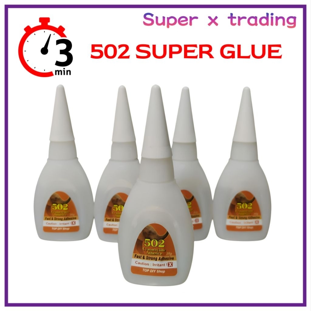 502 กาวซุปเปอร์ 20gm 3 วินาทีกาว Strong Heavy Duty Elephant Gam Super กาว/gam 3 วินาที/Gam V Tech 50