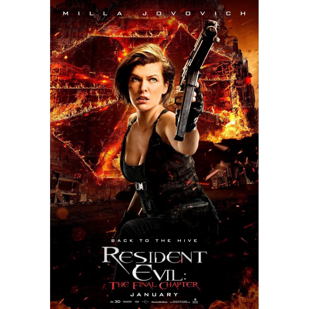 [USB] Resident Evil Series Complete 7 Movies Full HD 1080P ไม่ใช่ซีรีส์ภาพยนตร์ DVD