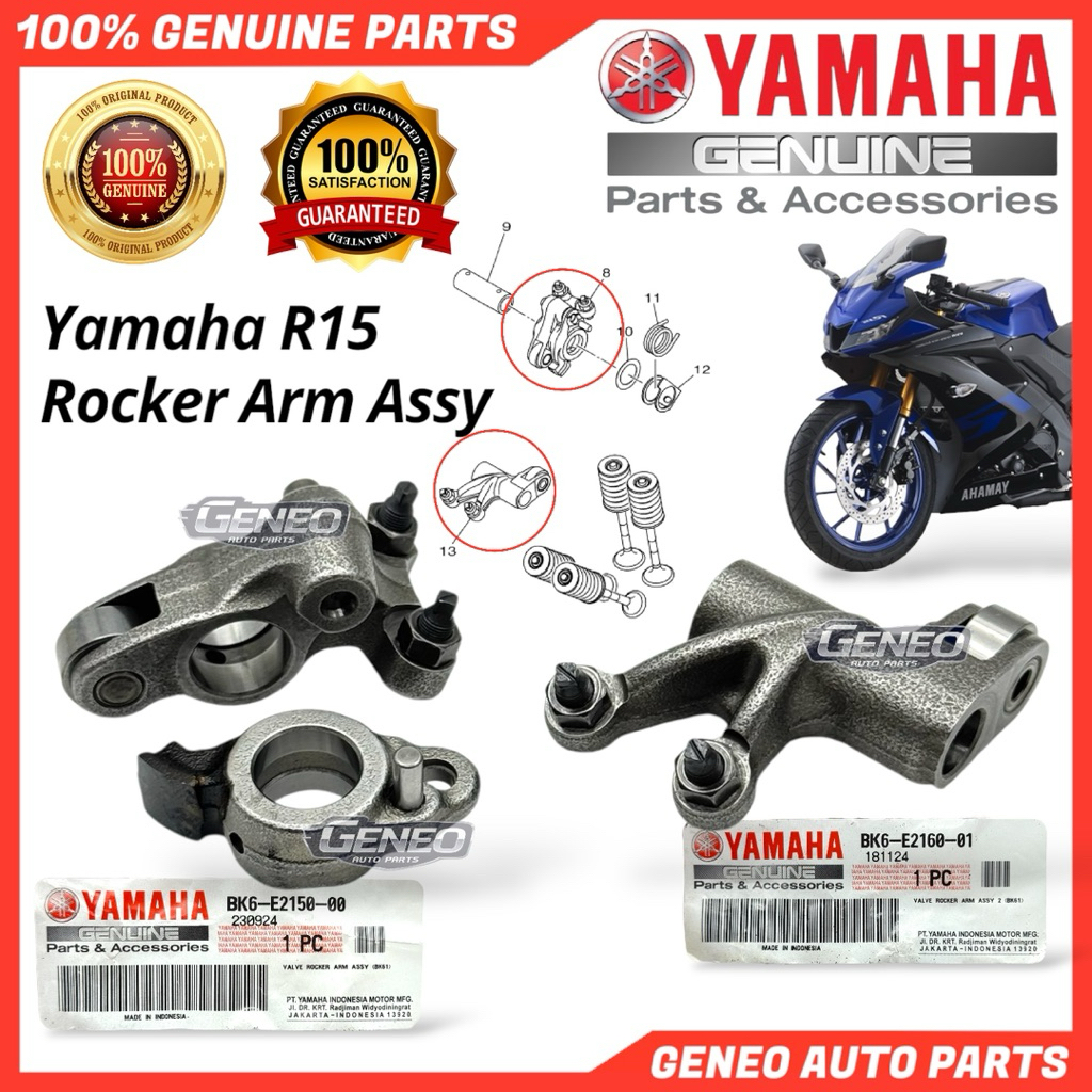 YAMAHA YZR15 R15 วาล์ว ROCKER ARM ASSY EXHAUST INTAKE YAMAHA PARTS