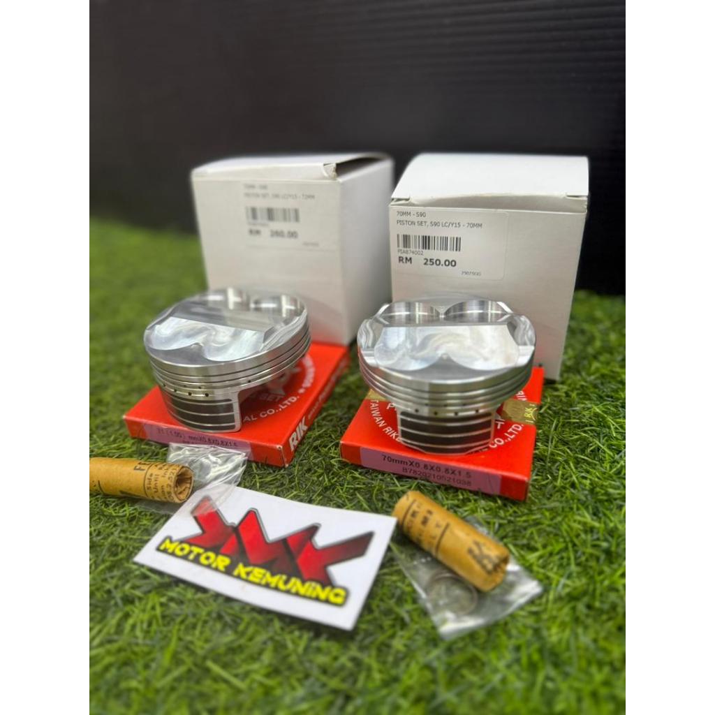 FORGED PISTON S90 70 มม.72 มม.-135LC Y15 FZ150 LC4S LC5S LCV8 PIN 14 ด้านข้างเคลือบผนัง