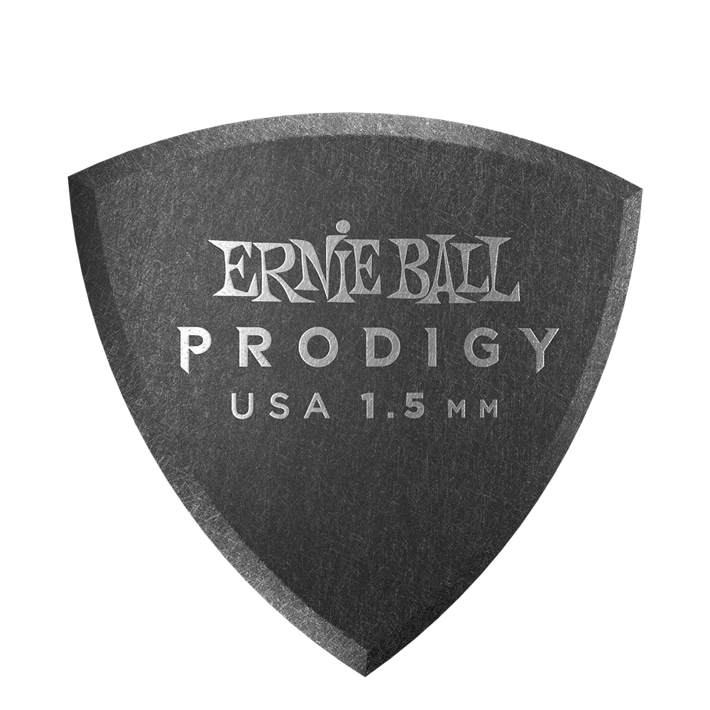 Ernie Ball P09331 Prodigy Guitar Picks - Shield 1.5mm Black - 6 Pack