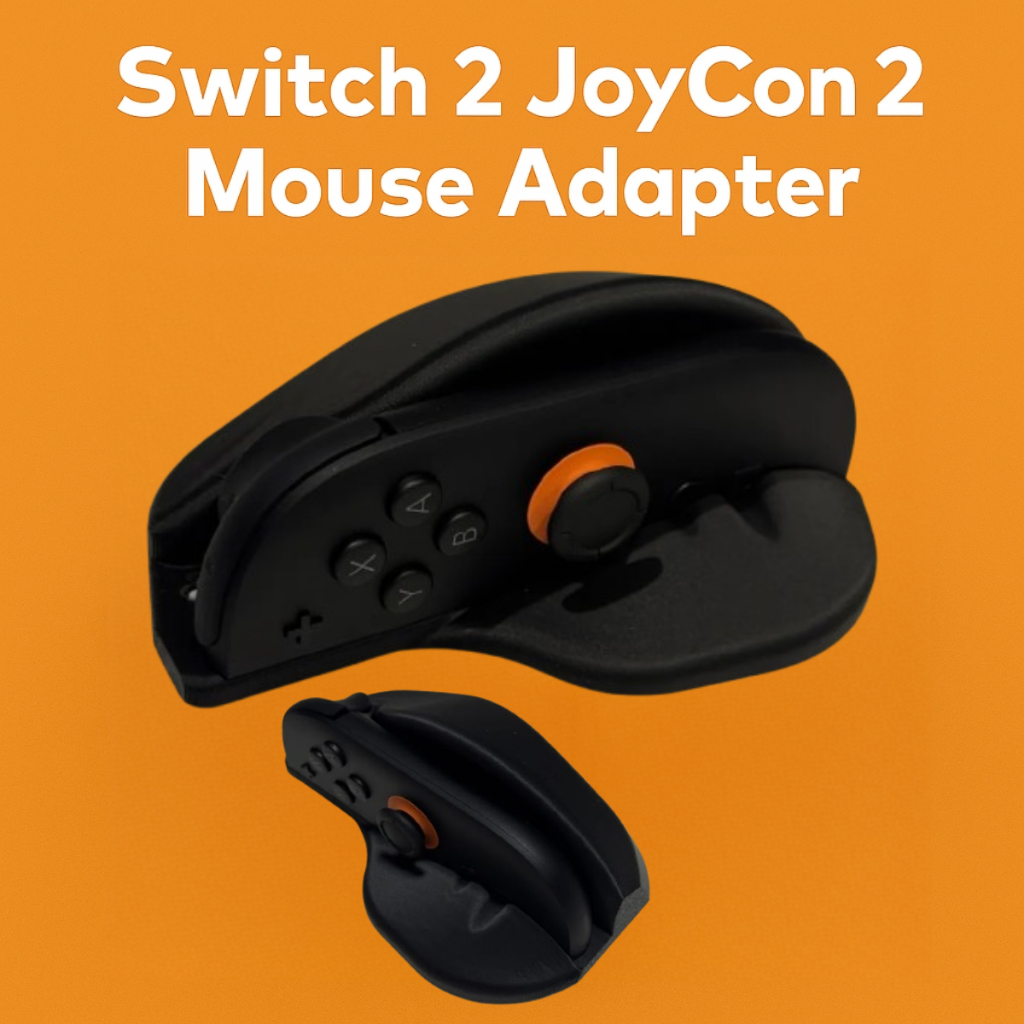 อะแดปเตอร์เมาส์ Nintendo Switch 2 JoyCon 2 พิมพ์ 3D Nintendo Switch 2 Joycon Gaming Mouse Converter