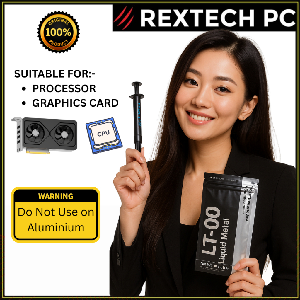 LT-100 LT100 ของเหลวโลหะนําความร้อนวางจาระบีสําหรับ CPU GPU 128 W/mK 1.5G สําหรับ PC PS5 GPU