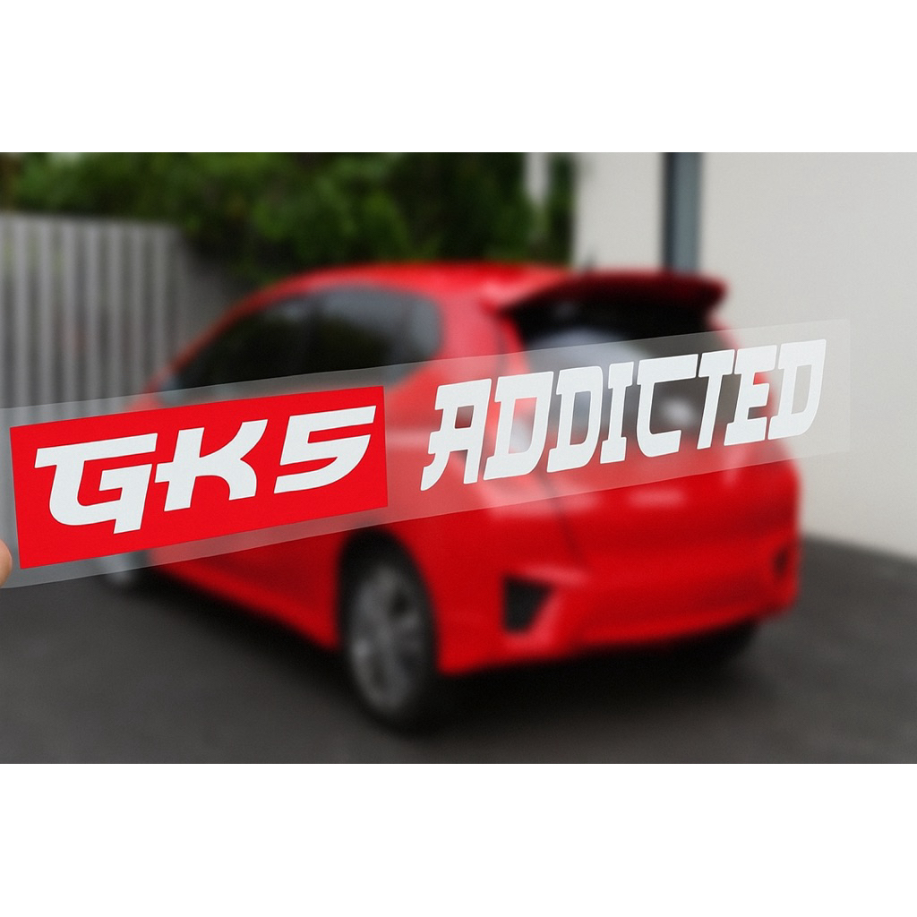 Honda Jazz Fit GK5 Addicted Sticker kereta กันน้ํา