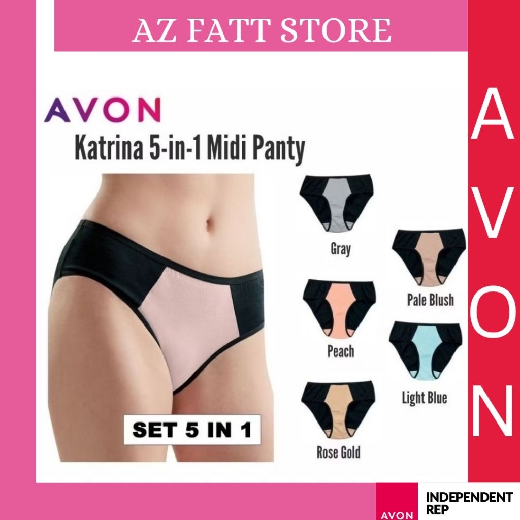 AV ON PANTY - Katrina 5in1 Midi Panty Pack - SET 5IN1 (S/M/L/XL)