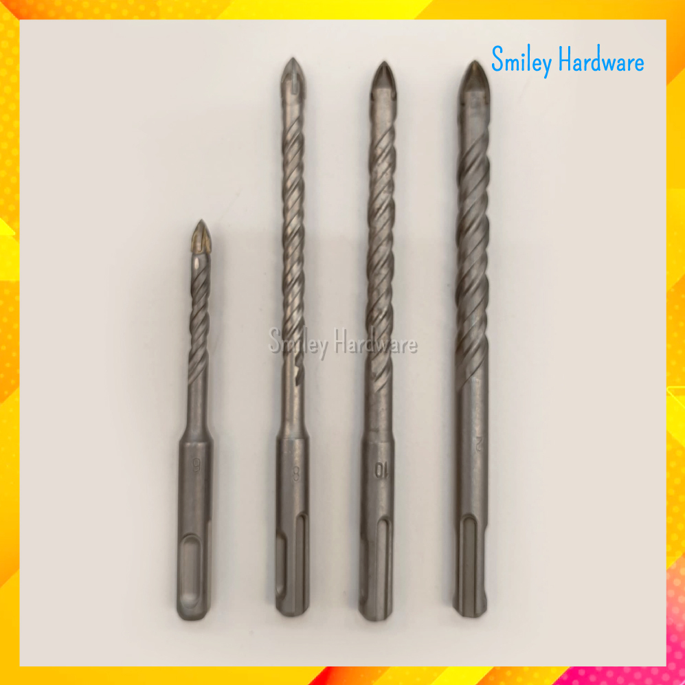 Mata Gerudi SDS Kaca & Jubin (ดอกสว่านแก้วปลายคาร์ไบด์ SDS)