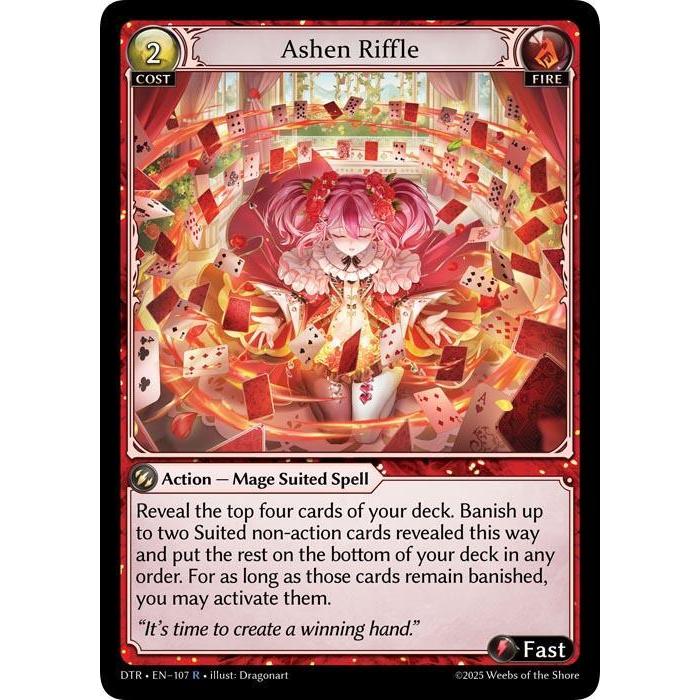 💥 Grand Archive TCG | Ashen Riffle (R) | EN-107 การ์ดเดี่ยว DTR