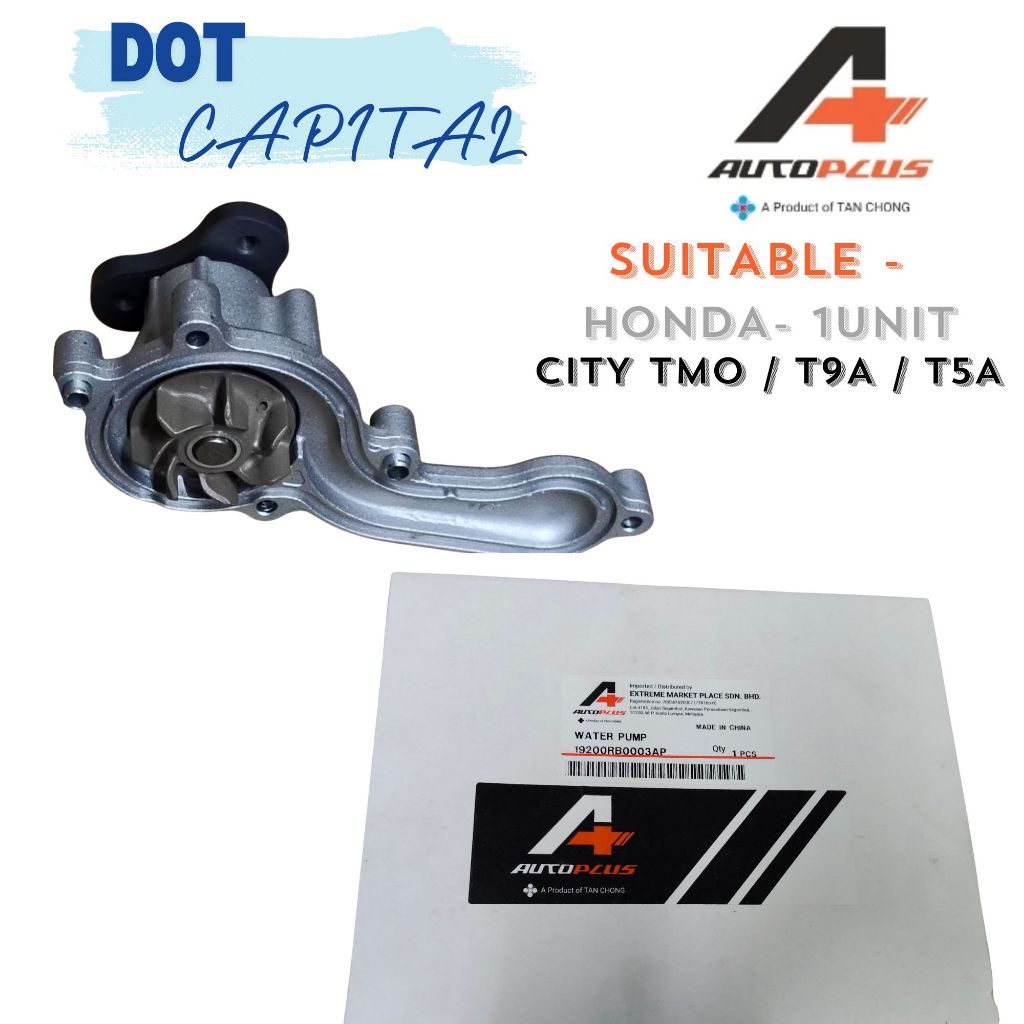HONDA CITY TM0 ปั๊มน้ํา T9A T5A (TAN CHONG -AUTO +~BRAND) TC19200-RB0-003-AP AUTOPLUS
