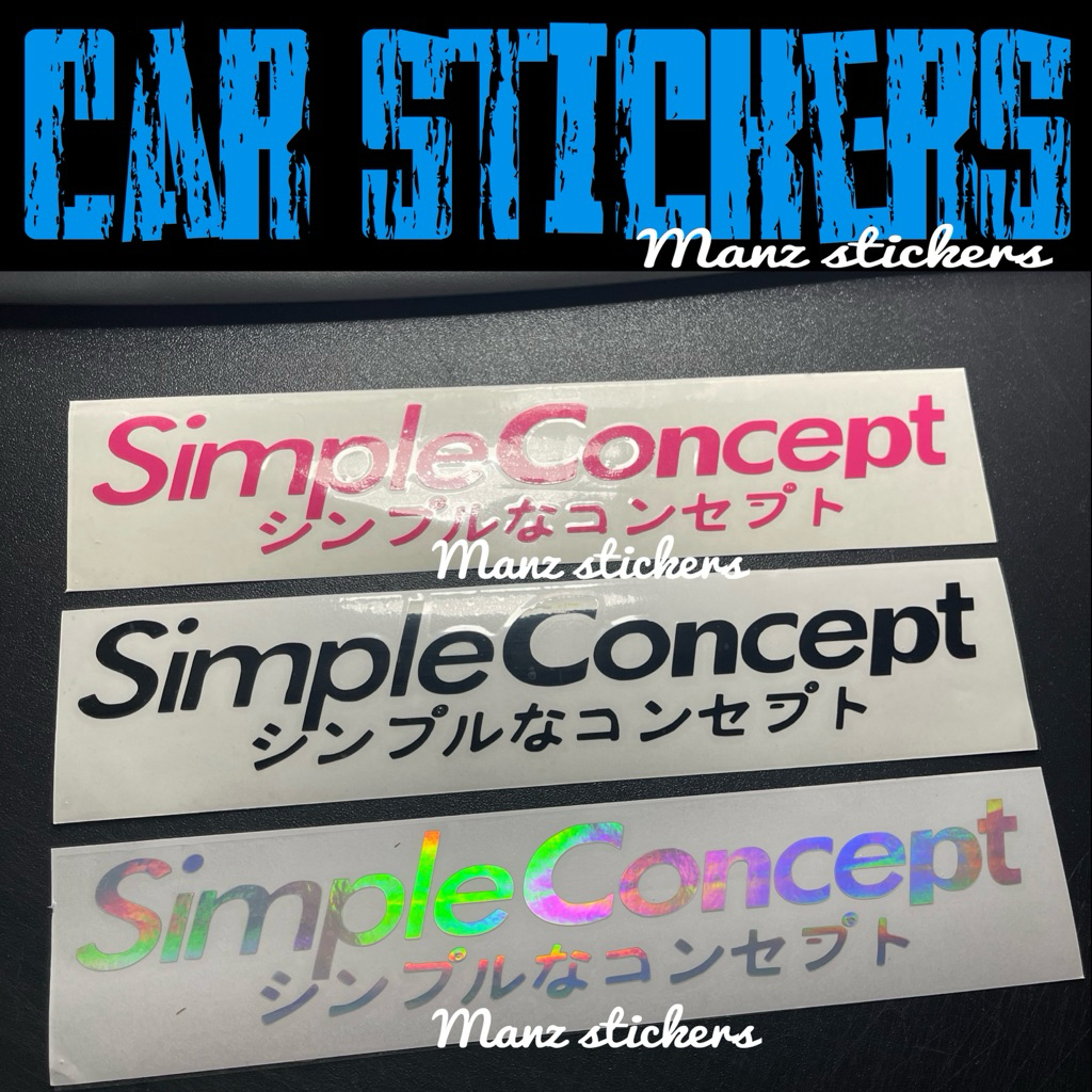 SIMPLE CONCEPT / สติ๊กเกอร์ติดรถ SIMPLE CONCEPT