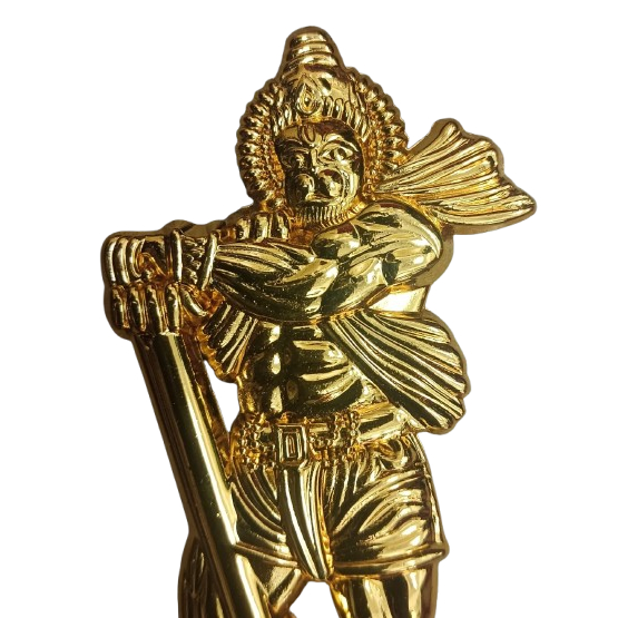 1 ชิ้น/ 9 ซม. GOLDEN HANUMAN STAND/ LORD HANUMAN