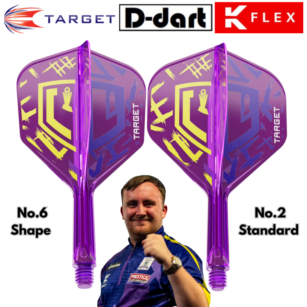 TARGET K FLEX DARTS FLIGHT- No.2/No.6STANDARD WORLD CHAMPION (LUKE LITTLER) K-Flex Dart Flights