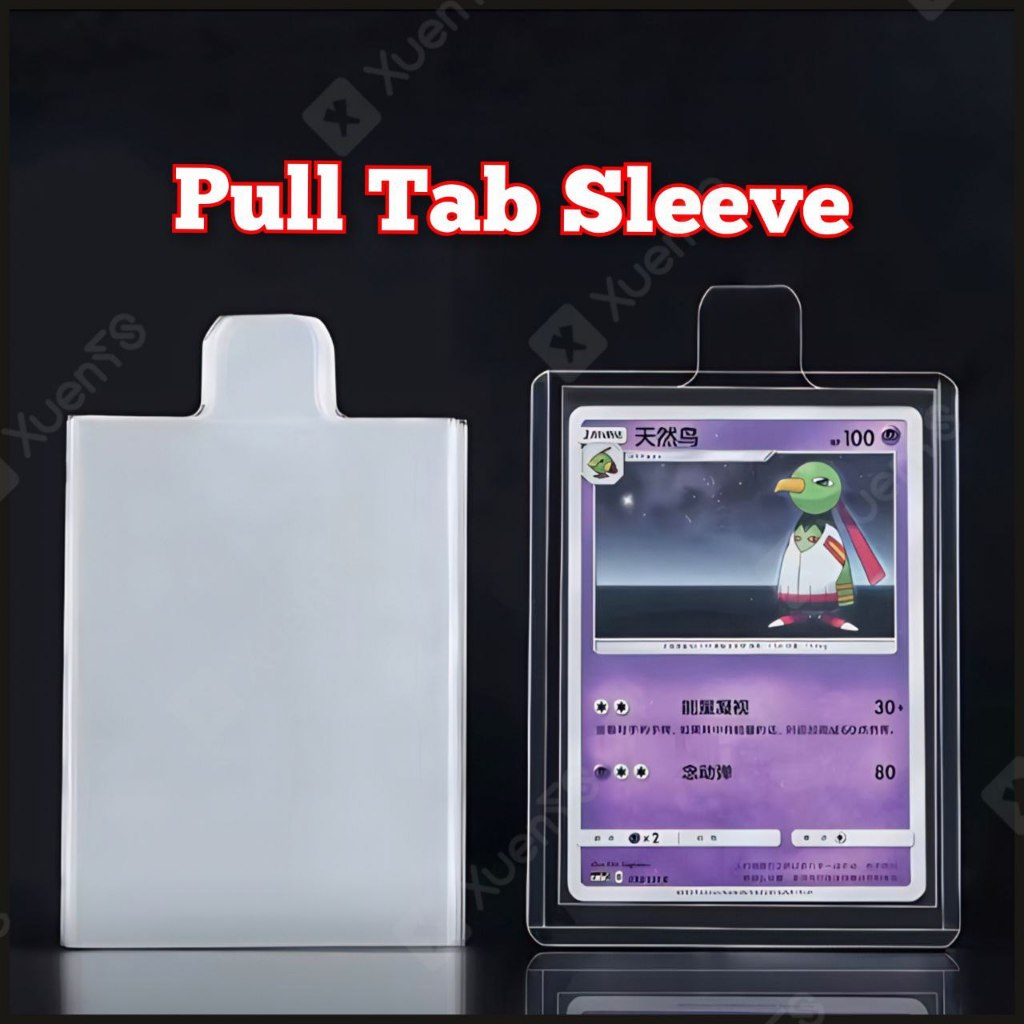 ปลอกการ์ดแท็บดึง 100 ชิ้น 10C Easy-Remove Pokémon ONEPIECE Digimon MTG TCG 卡套