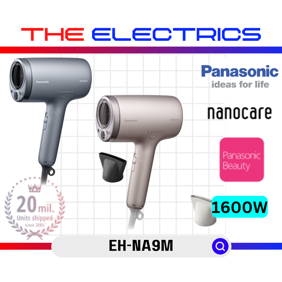 เครื่องเป่าผม Panasonic 1600W nanocare พร้อม nanoeTM & Mineral Ion EH-NA9M-H655 / EH-NA9M-E655 / EH-