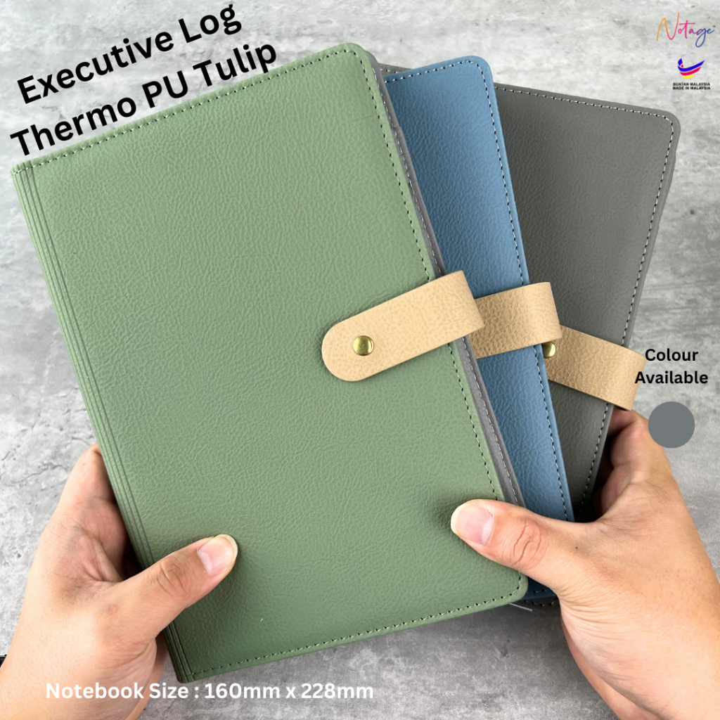 "Executive Log Tulip Daily Writer 2026 – วารสารผู้บริหารพร้อมปฏิทินและหน้างานสําหรับบันทึกการทํางานห