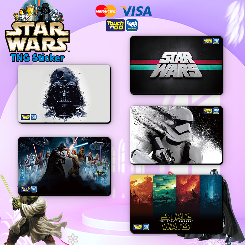 Star War TNG Sticker - สติ๊กเกอร์กันรอยการ์ด Tng Touch N Go/Bank (TNG Sticker)