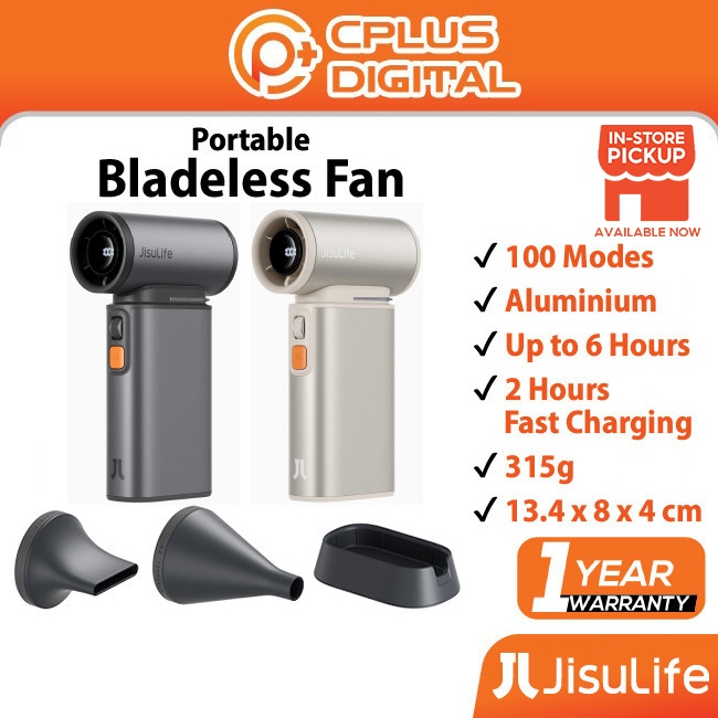 JISULIFE Ultra1 / Ultra2 พัดลมมือถือ LED 3 in 1 พัดลมพกพา 9000mAh แบตเตอรี่แบบชาร์จไฟได้ Air Duster