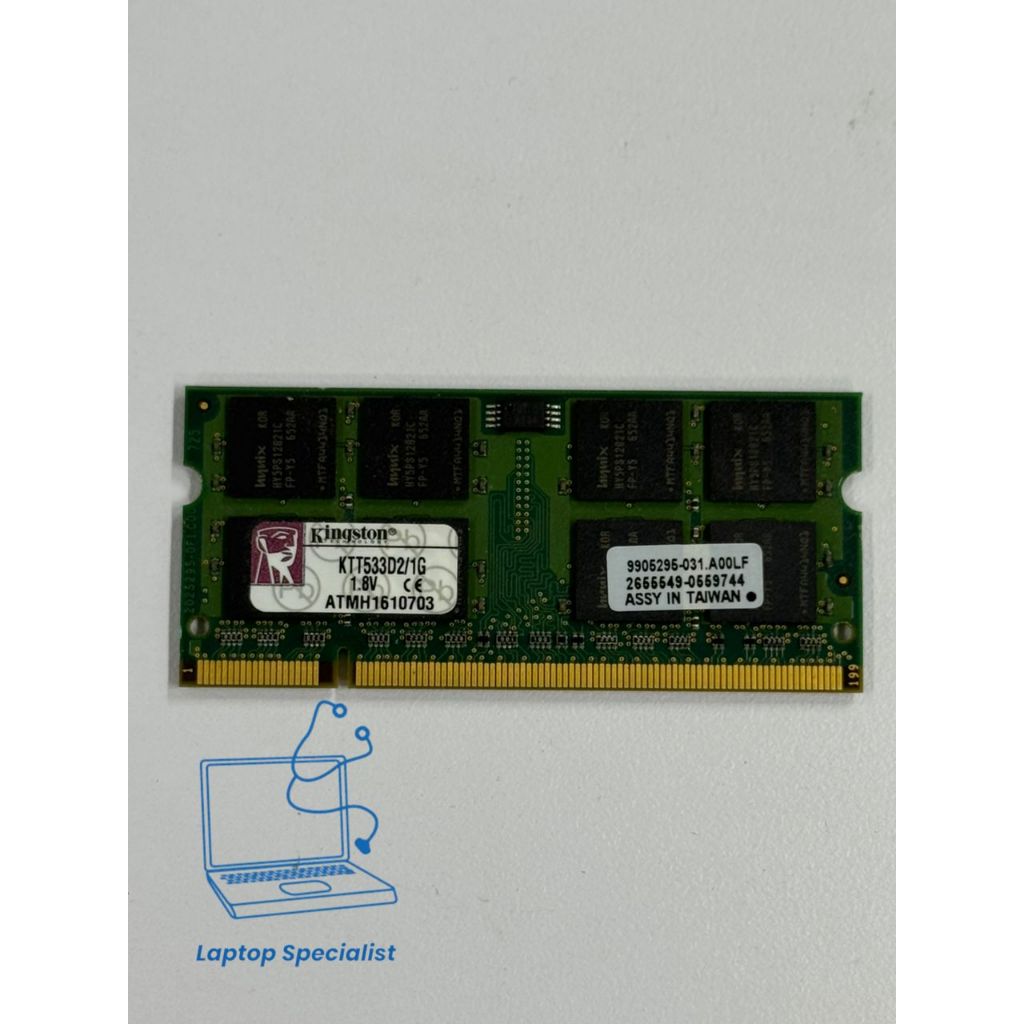 Kingston 1GB PC2-4200 CL4 KTT533D2/1G 9905295-031.A00LF แรมแล็ปท็อป