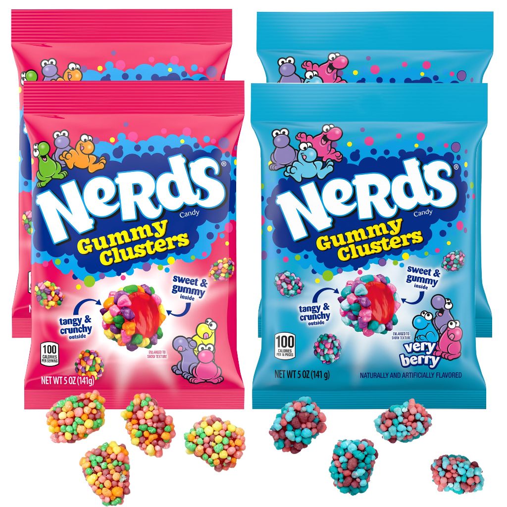 Nerds Candy Gummy Clusters Rainbow/Very Berry แพ็คใหญ่
