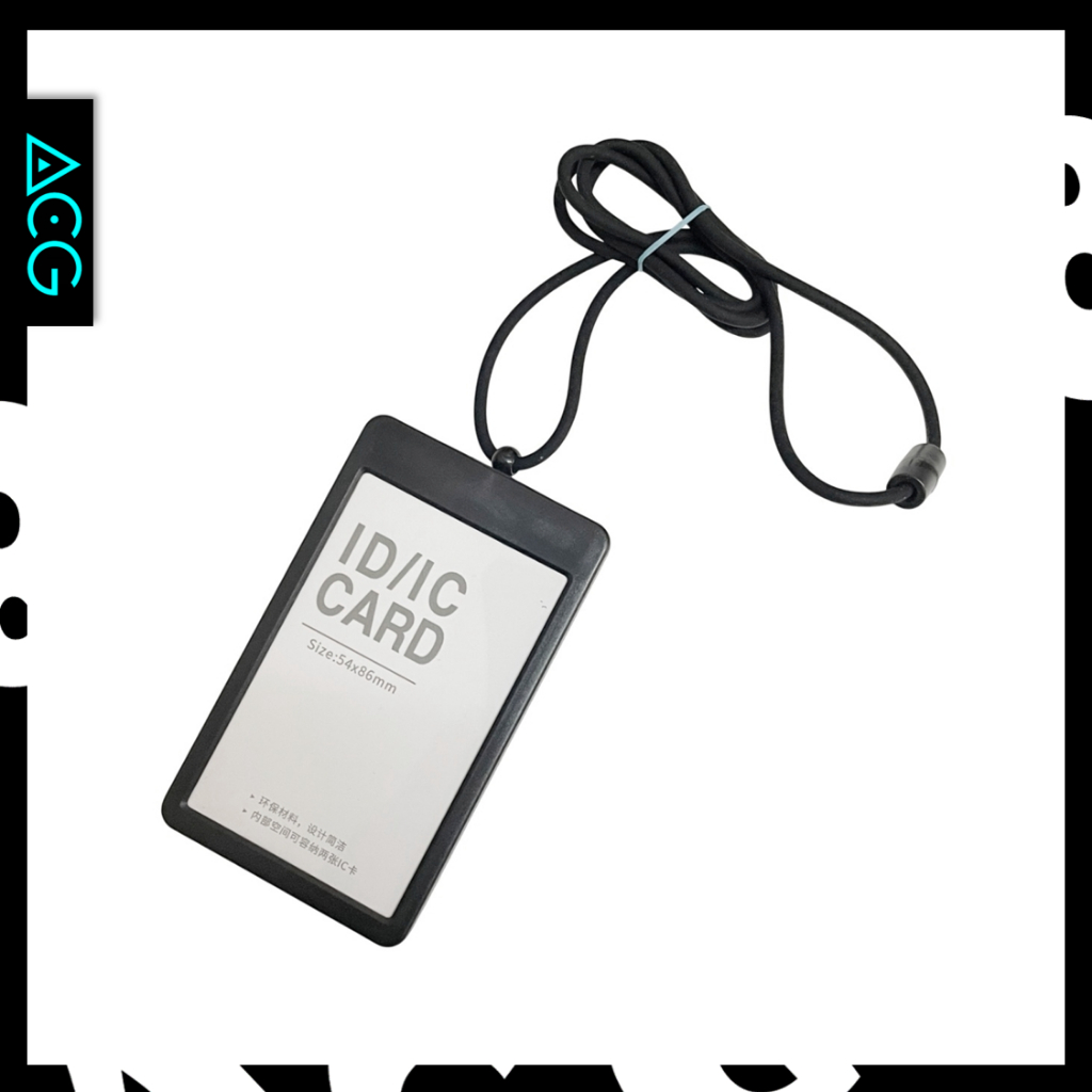 ACG•88 ID Card/IC Card Holder with Neck Lanyard - เชือกเส้นเล็กซิลิโคนแบบยืดหดได้ Series 2