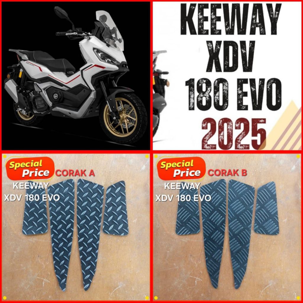 KEEWAY XDV 180 EVO CARPET KARPET PEMIJAK KAKI FOOTREST FOOTSTEP FLOORMAT (GETAH@RUBBER)