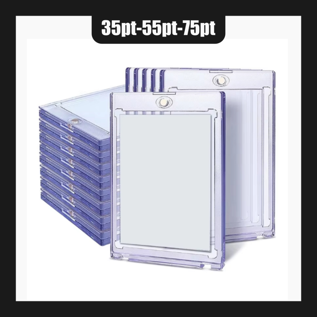 [35pt-55pt-75pt] TCG Magnetic Trading Card Holder/Hard Card Case/Magnetic Trading Card Brick/强磁KEMON