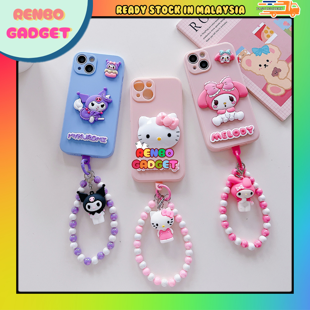 Vivo Y17s Y19s Y21T Y22s Y27 Y27s Y33s Y33T Y35 Y36 Y78 Y100 T1x s melody การ์ตูน kuromi kitty 3D ch