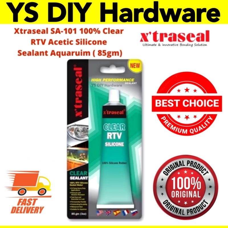 XTRASEAL Clear RTV Silicone Sealant (85gm)