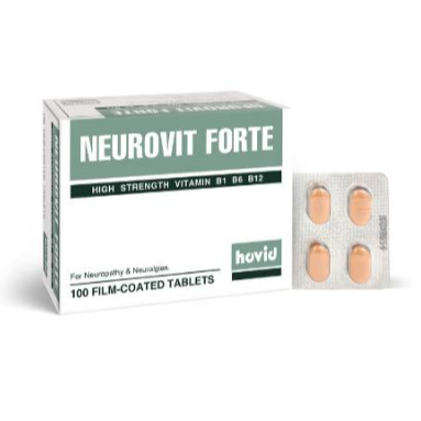 Hovid Neurovit Forte Tablet 10x10s [วิตามินบี 1, B6 & B12]