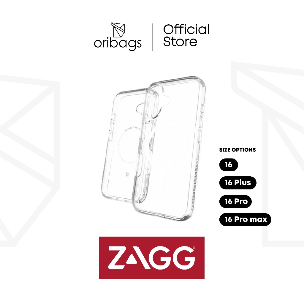 ZAGG Crystal Palace Snap Case สําหรับ iP16 Series - ใส