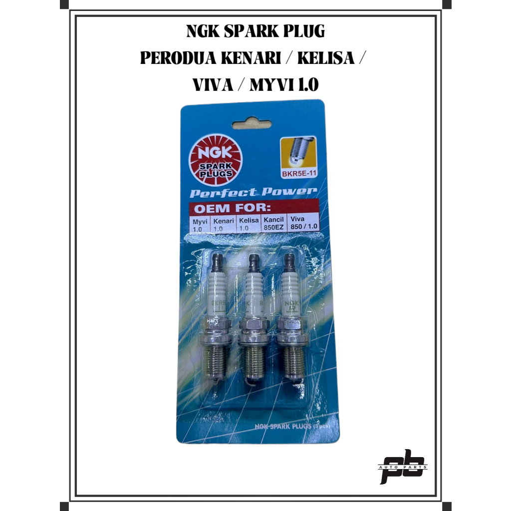 NGK SPARK PLUG BKR5E-11 - PERODUA KENARI, KELISA, VIVA