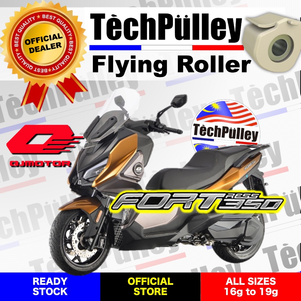 TechPuly สกู๊ตเตอร์ CVT Flying Roller ลูกกลิ้งบินสําหรับ QJ MOTORS FORT 350 FORT350 FORTRESS 350 QJM