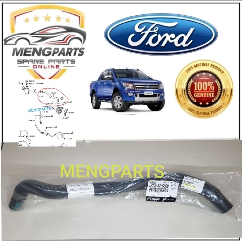 FORD RANGER T6 2.2 & 3.2 2012Y-2016Y POWER STEERING TANK HOSE *TANK TO PUMP* UC2A-32-688B AB31-3691A