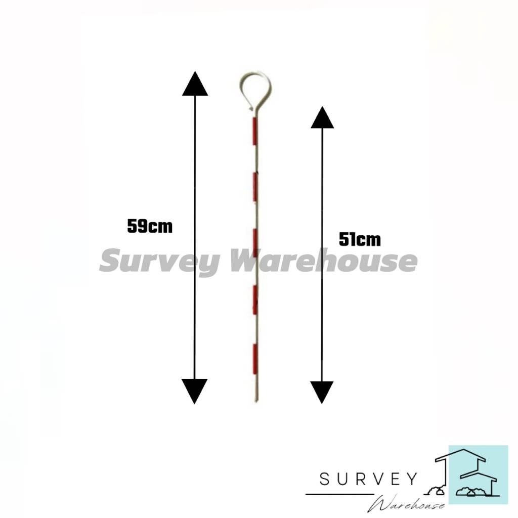 51ซม.Myzox Survey Arrow /Surveyor Arrow /Chaining Pin /Marking Pin /Survey อุปกรณ์เสริม