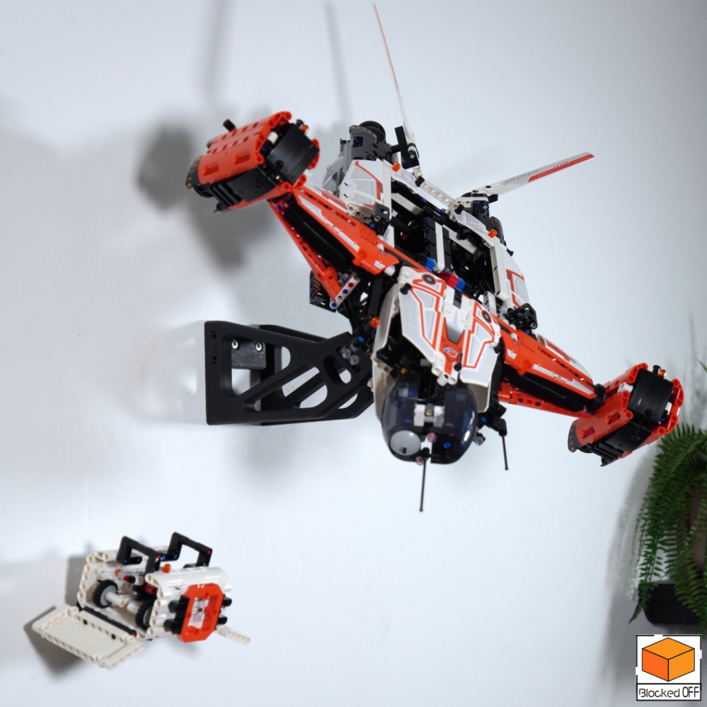 ติดผนังสําหรับ Lego Technic VTOL ยานอวกาศขนส่งสินค้าหนัก (42181)
