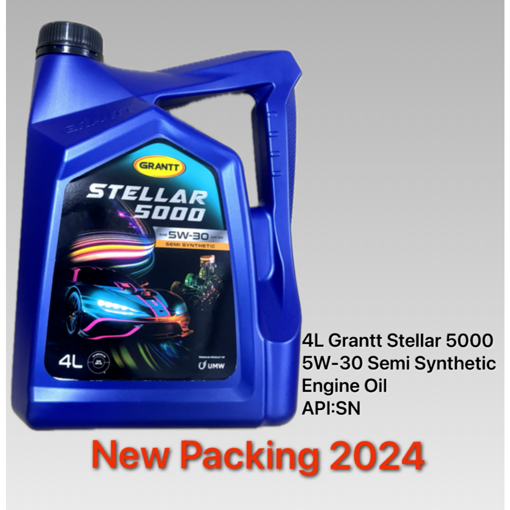 4 ลิตร 5W30 STELLAR 5000 ENGINE OIL SEMI SYNTHETIC BLEND. API:SN 4L 5W-30