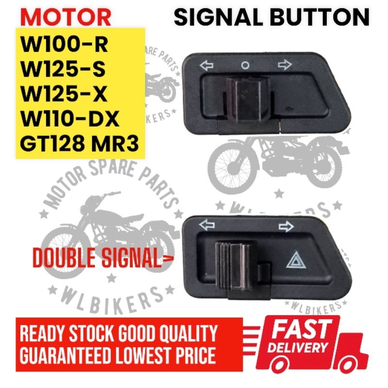 HONDA W100R W125-S WAVE100R WAVE125S GT128 MR2 MR3 ICON FUTURE125 BONUS LAMPU SIGNAL SWITCH ปุ่ม SUI