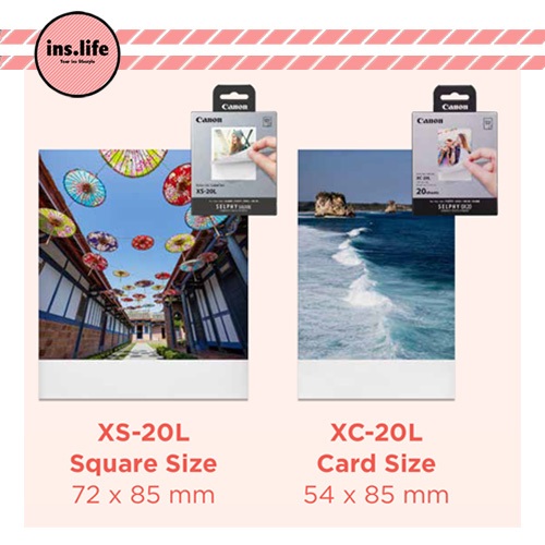 กระดาษ Canon XS-20L/XC-20L สําหรับ Selphy Square QX10/QX20