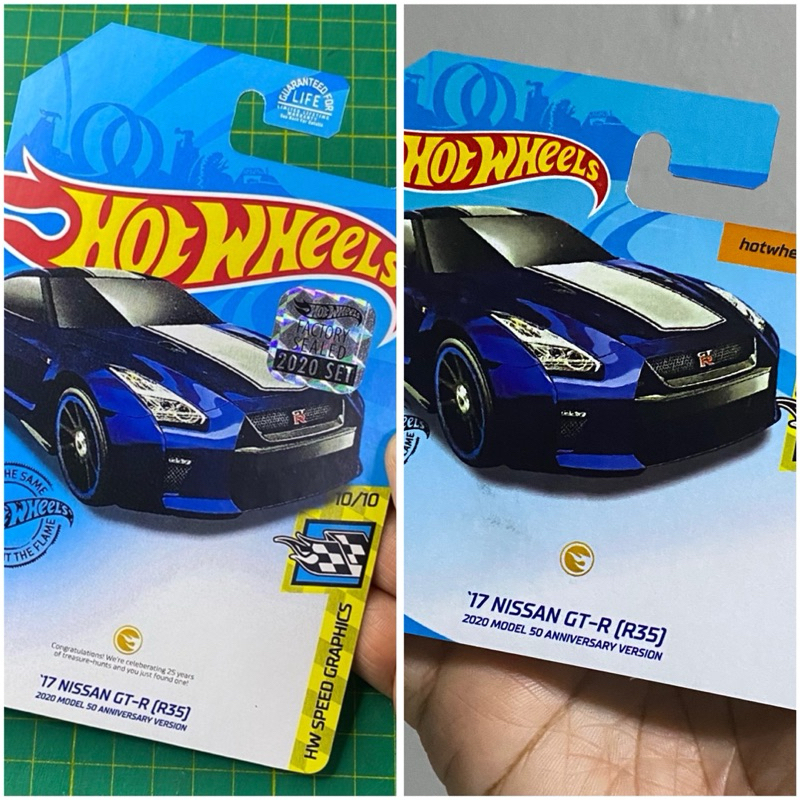 Kad Custom size Mainline - 17 Nissan Skyline GT-R (R35) STH siap Sticker FS Custom