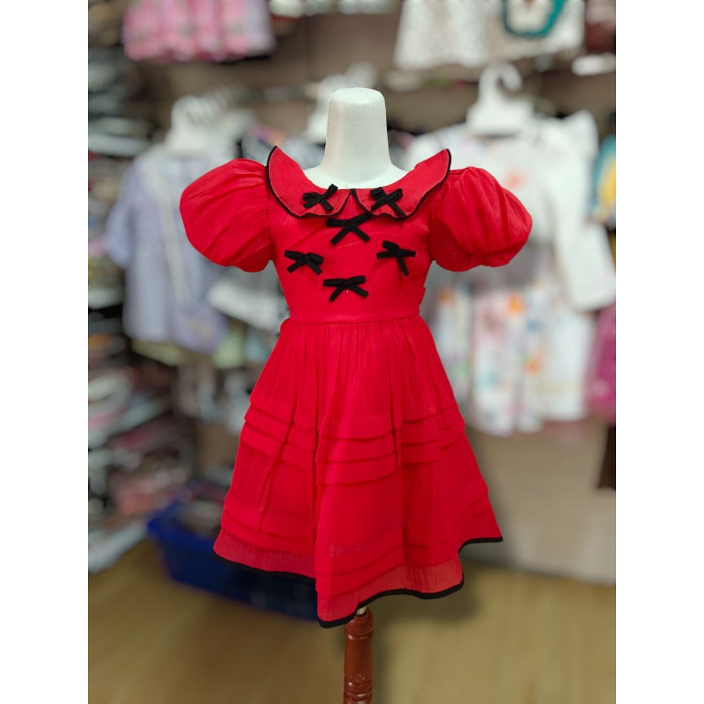 MERAH 2Y-6Y RED DRESS สําหรับ GIRLS
