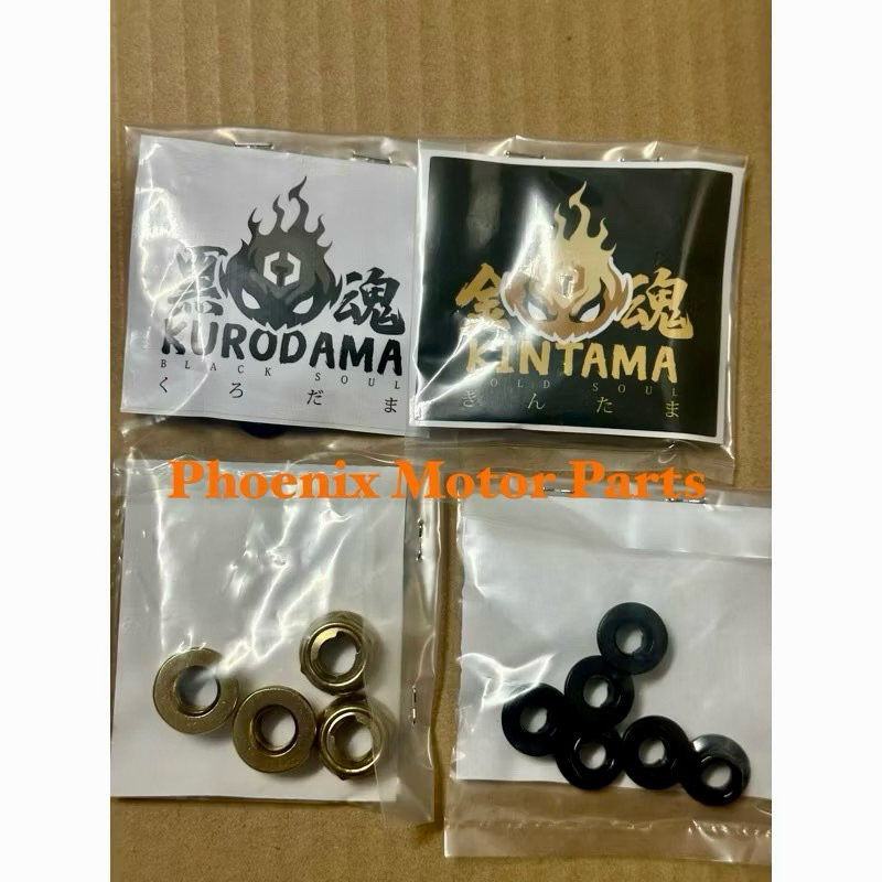Rk Sprocket Hex Flange Nut M8 M10 gold & Black Tamashii LC135 Y15 RS150 125Z RXZ RSX150 Sprocket Nut