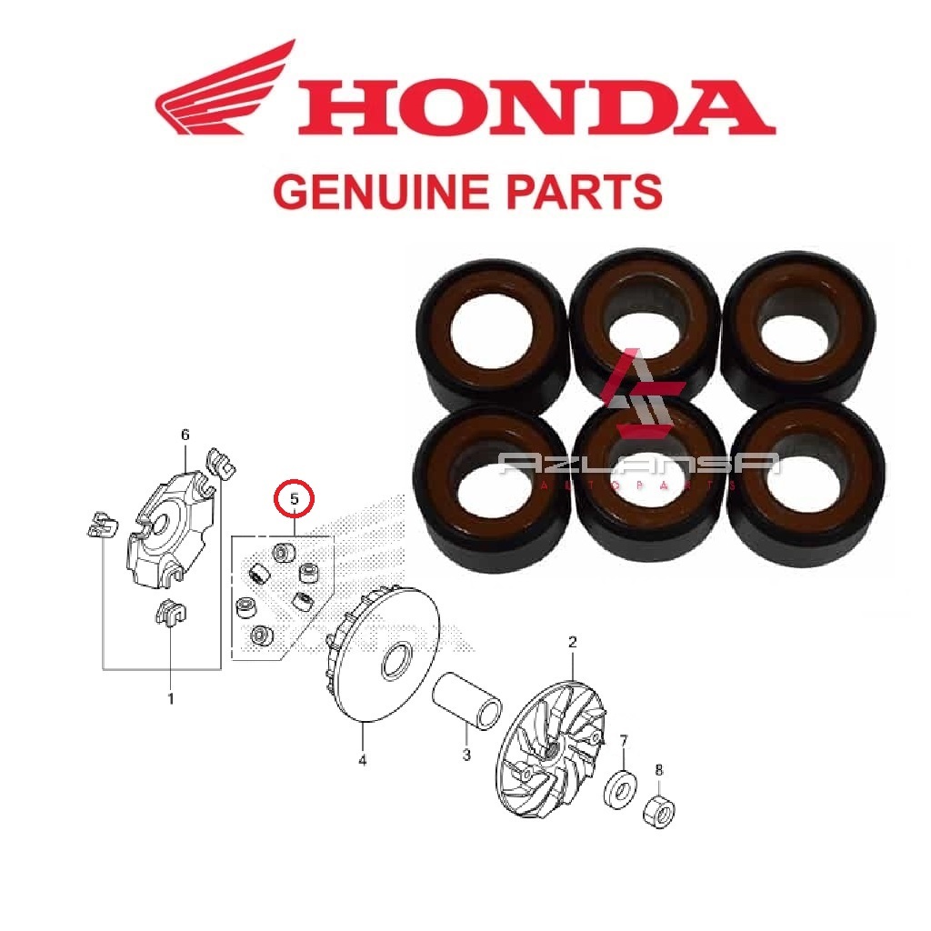 ชุดลูกกลิ้งน้ําหนัก 15G ( 22123-K36-T00 ) PCX & Vario 150 💯 อะไหล่